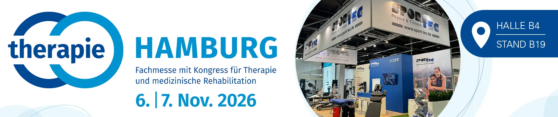 Aktionsbanner: Messe Therapie Hamburg am 06.11 und 07.11.2026