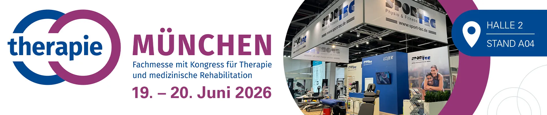Aktionsbanner: Messe Therapie M�nchen am 19.06 und 20.06