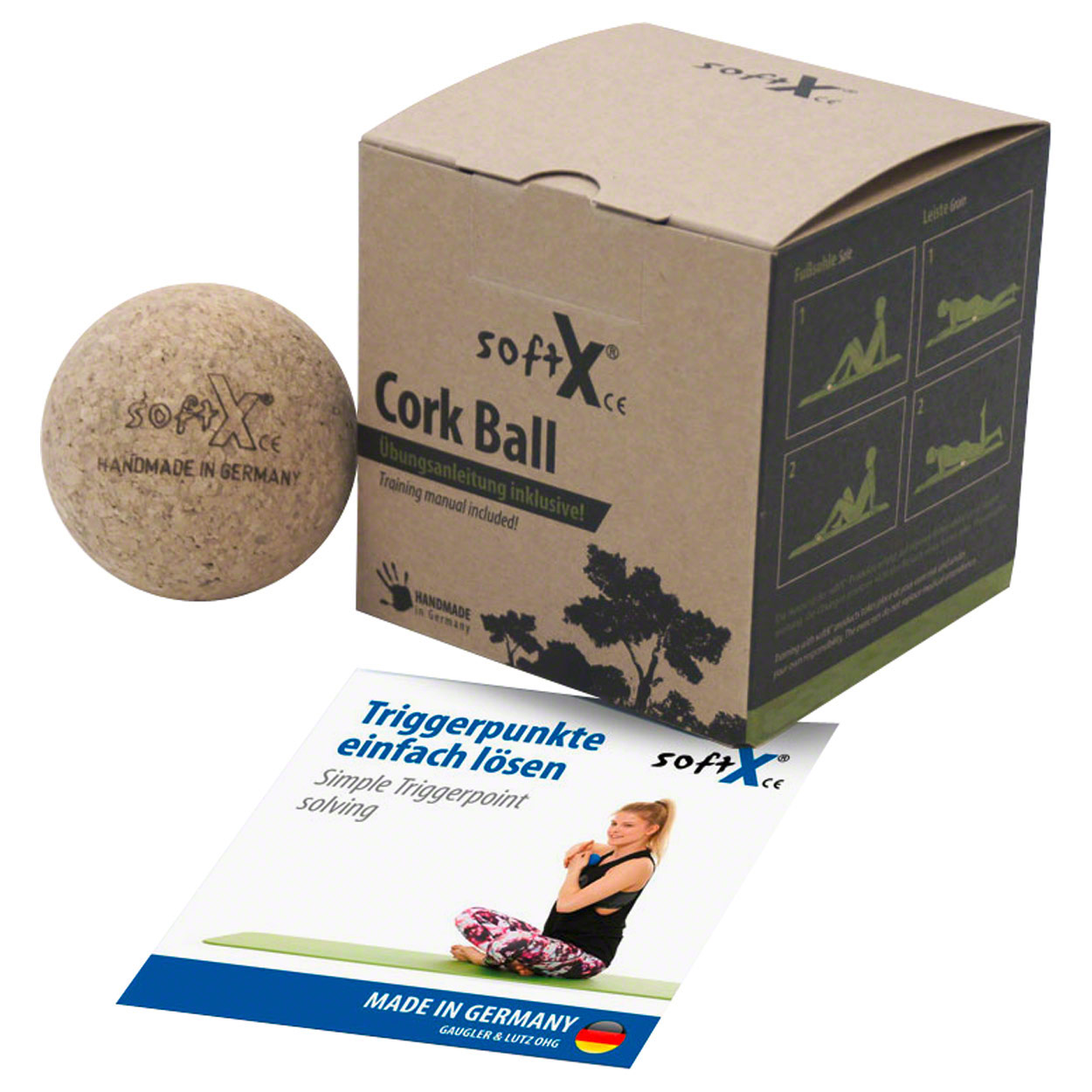 softX® Faszien-Kugel 65 aus Kork<br> ø 6