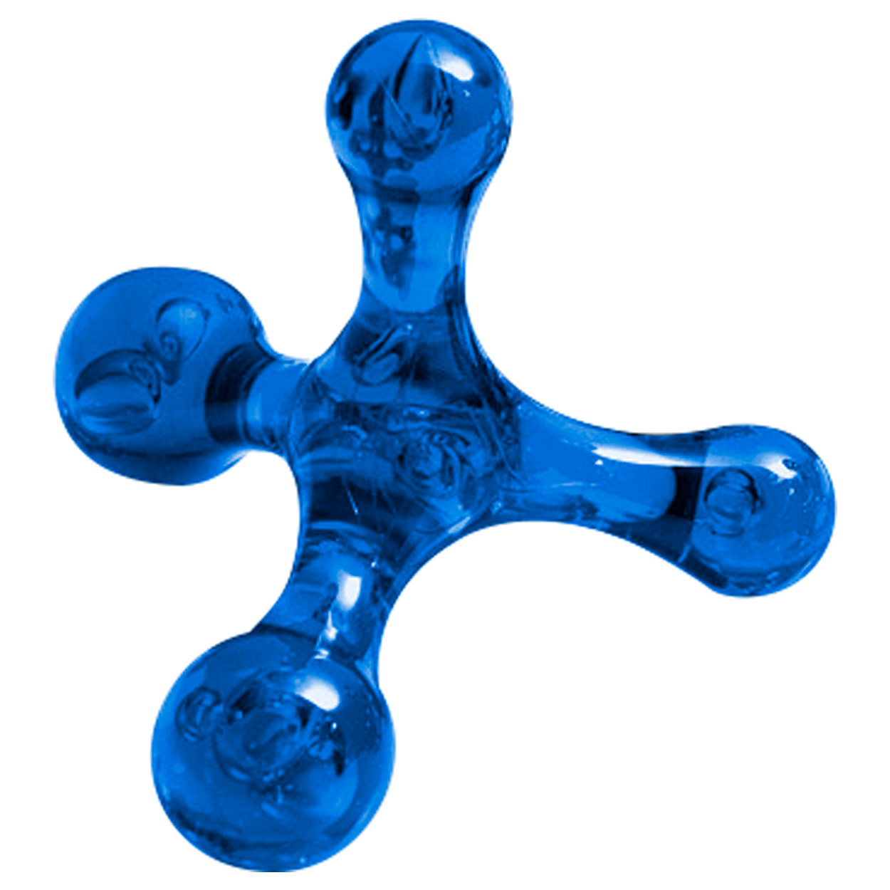 Jacknobber 2 Massagehilfe Massageroller Massagegerät Selbstmassage Rückenmassage<br> Blau