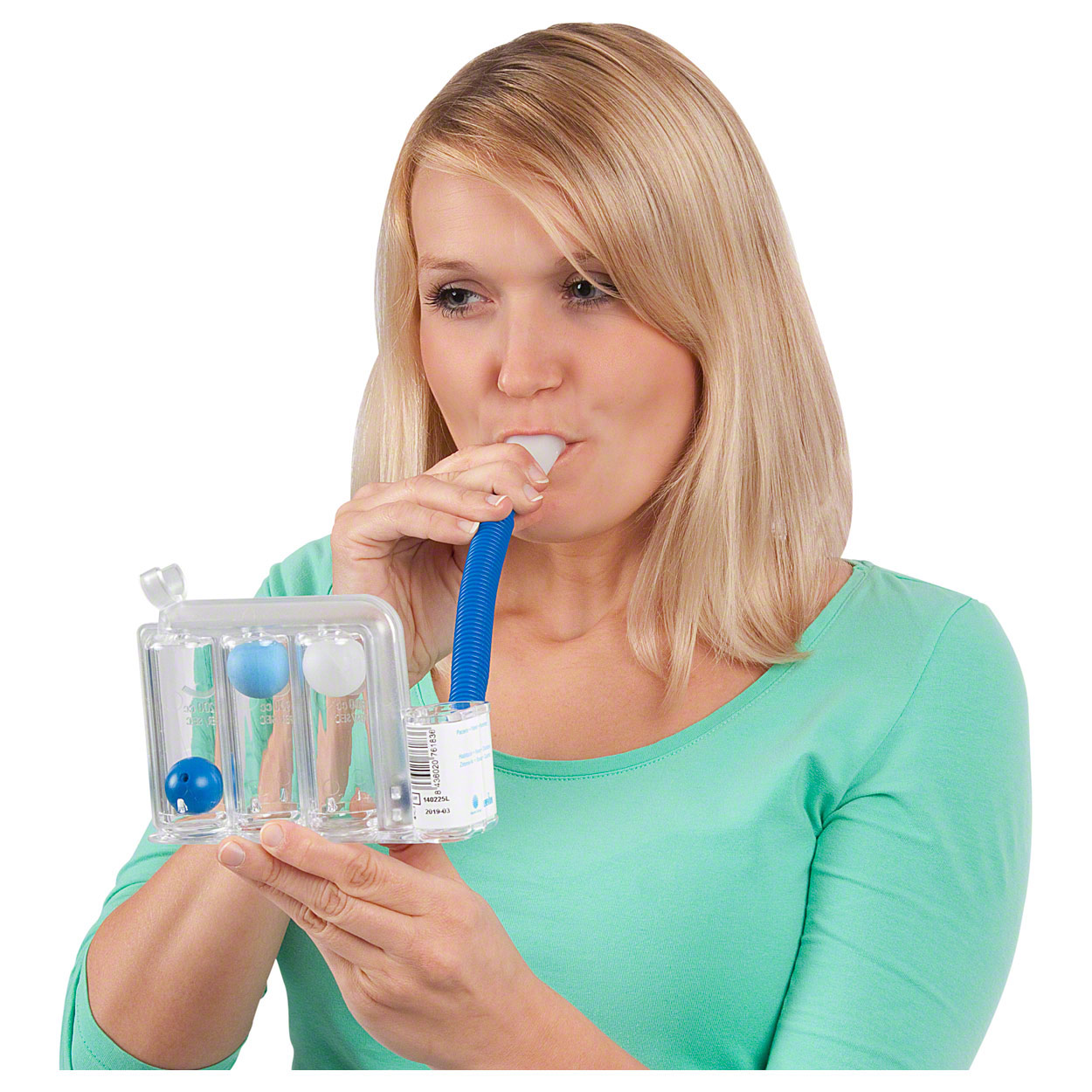 TRI-BALL Atemtrainer mit 3 Kugeln