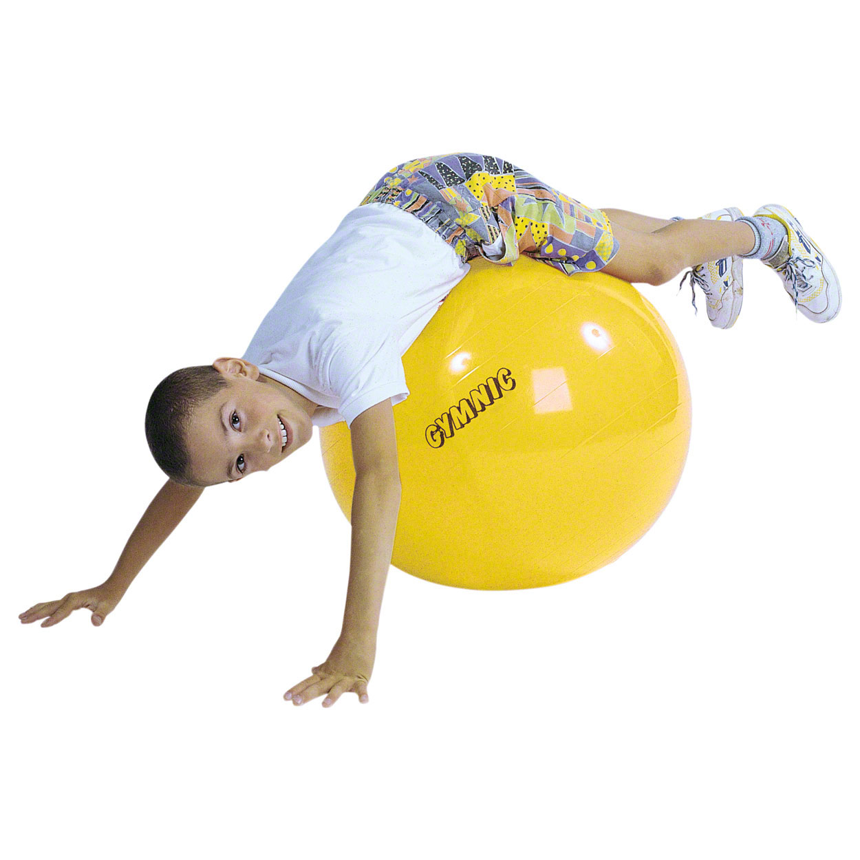 GYMNIC Gymnastikball Sitzball Yogaball Bürostuhl Büroball Fitnessball 45 cm GELB<br> gelb