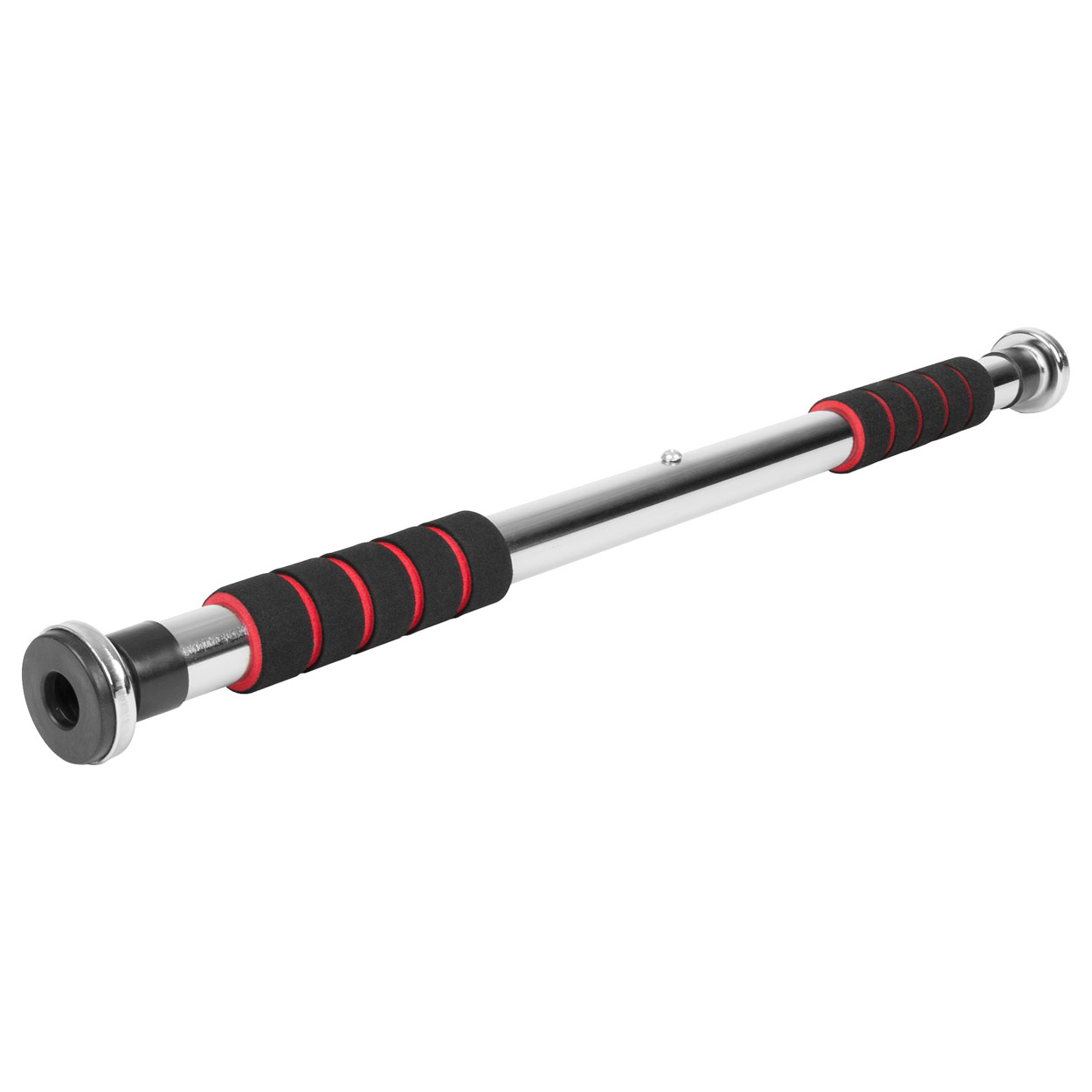 Türreck Klimmzugstange mit Handpolster 63-100 cm Türstange Reckstange Turnstange<br> Chrom