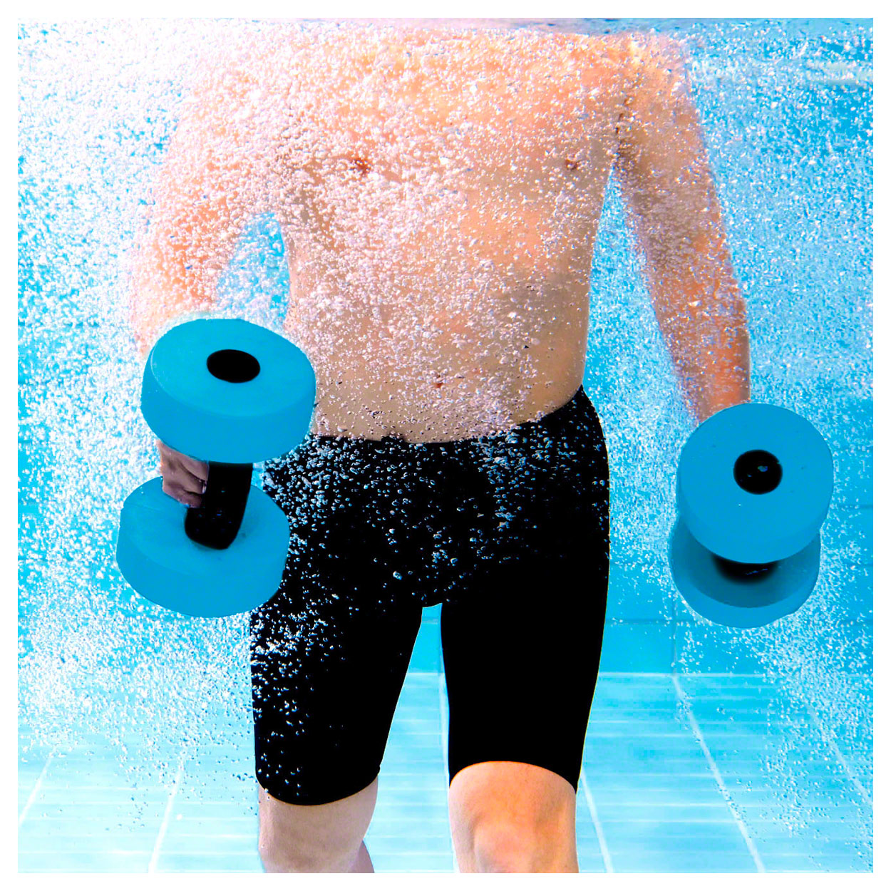 2 Stück Thera-Band Wasserhanteln Aqua Fitness Sport leichter Auftrieb 