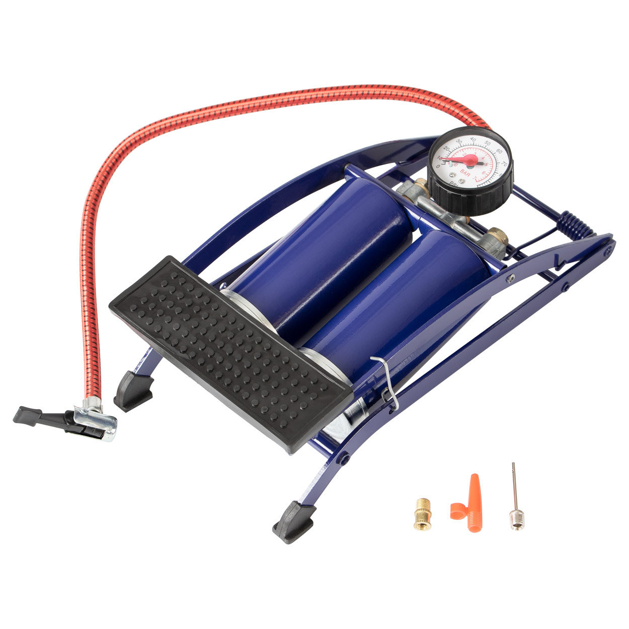 Fußluftpumpe inkl. Manometer Ballpumpe Luftpumpe Fußpumpe Fußball Handball