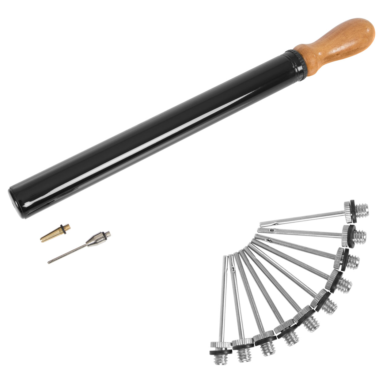 Ballpumpe<br> ø 28 mm x 38 cm inkl. 10 Nadelventilen