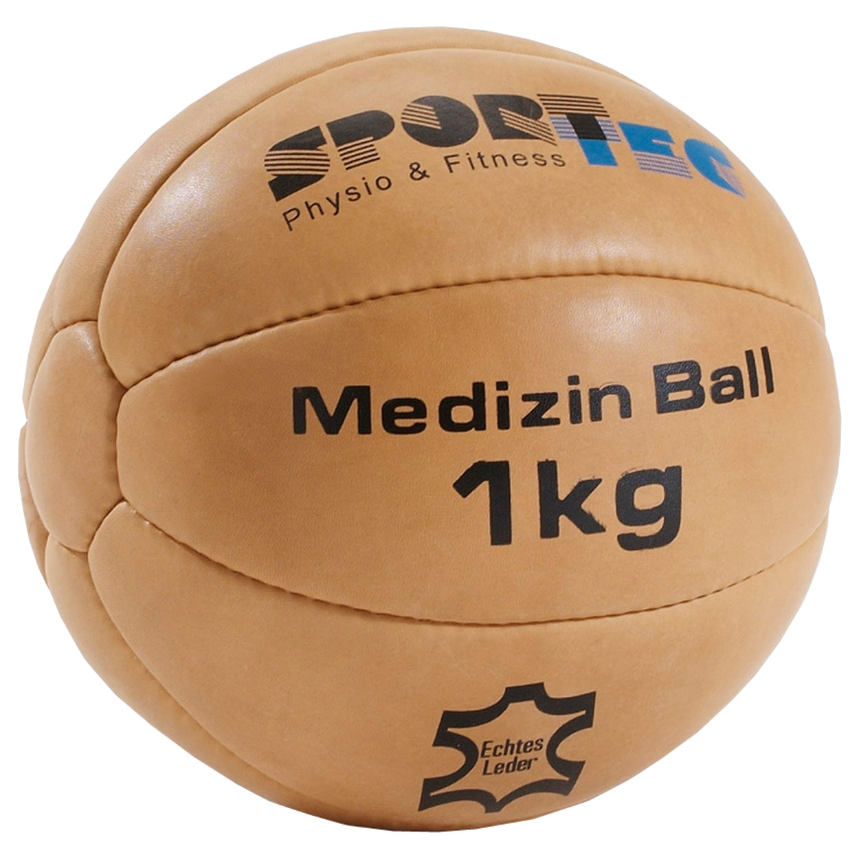 Medizinball aus Leder<br> Ø 19 cm