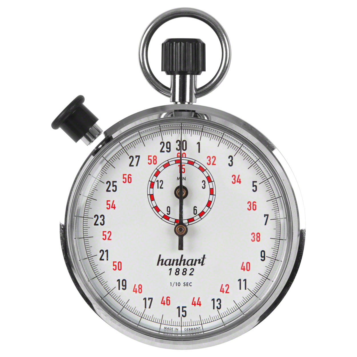 ORIGINAL Hanhart Additionsstopper Stoppuhr Stopuhr Stop Uhr 1/10 Sek. Einteilung