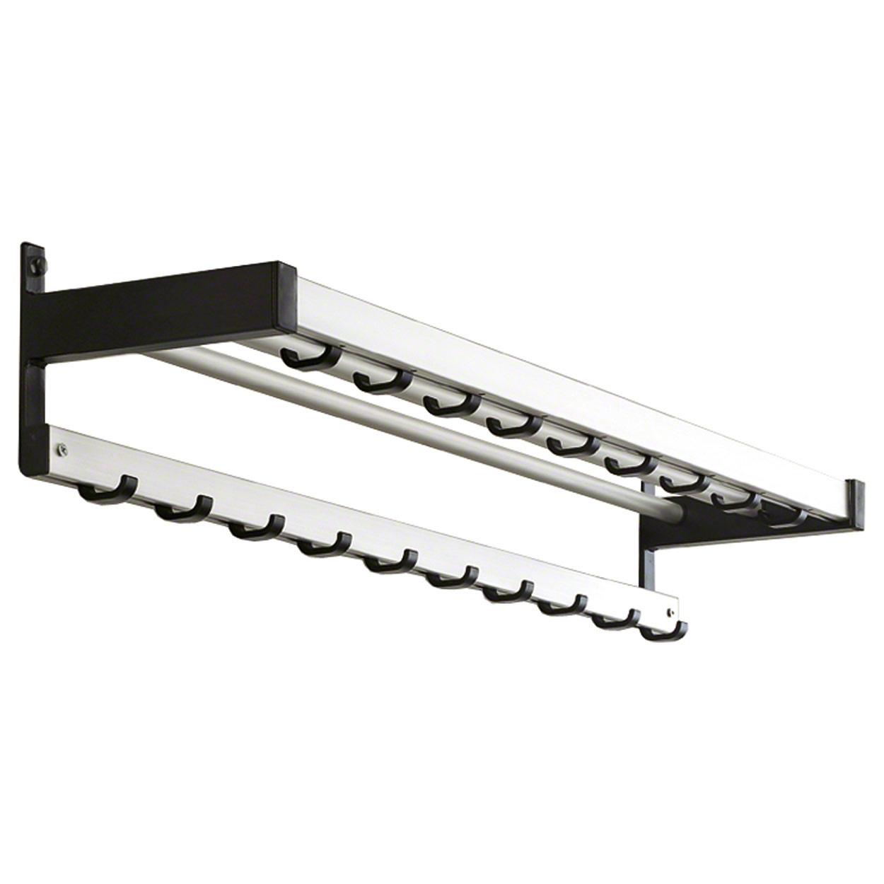 Wandgarderobe mit 19 Haken