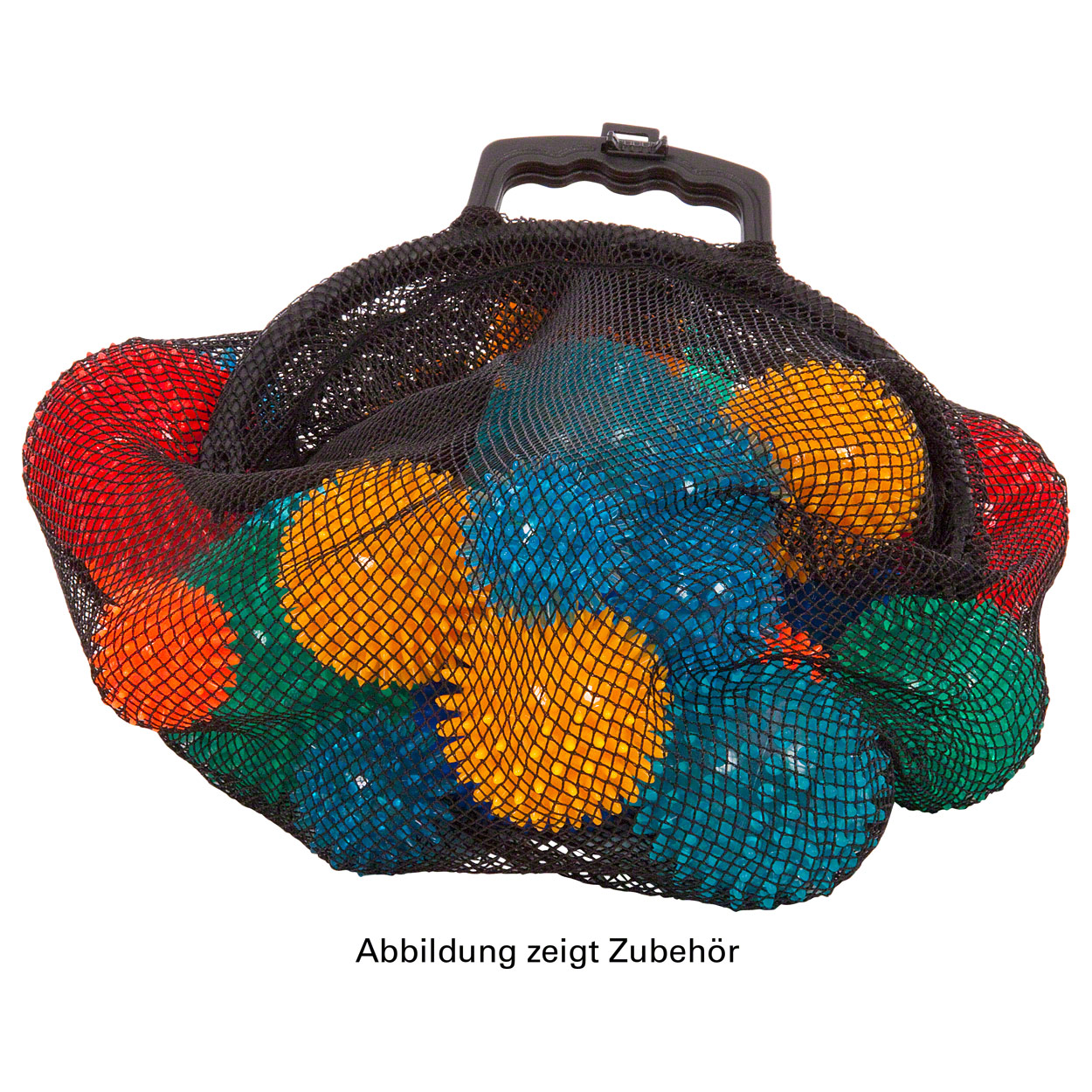 Ballnetz Balltragenetz Balltasche für 40 Bälle Fußbälle Handbälle<br> GELB