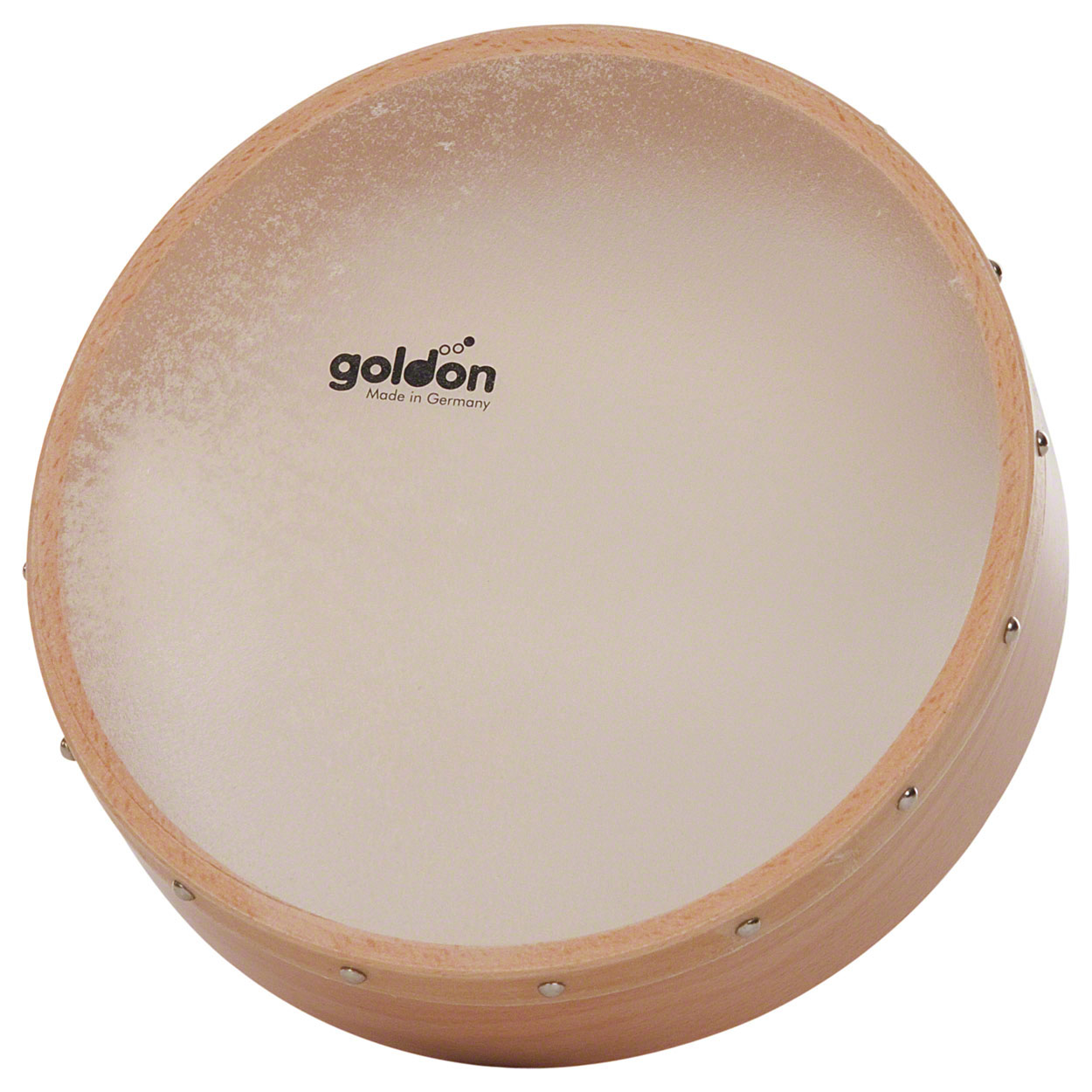 Tambourin Tamburin Musikinstrument Drum Schellen Schule Kinder Naturfell 20 cm
