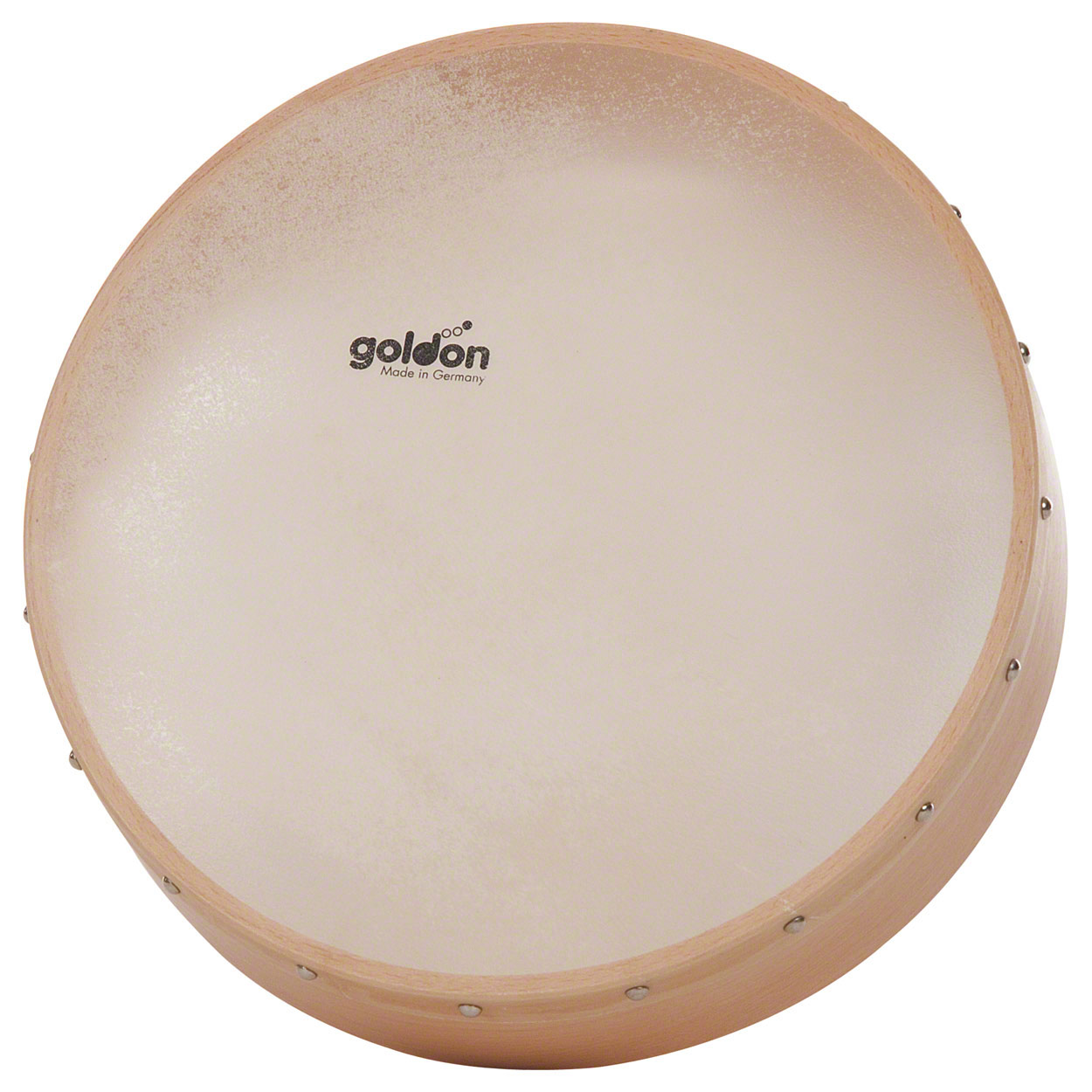 Tambourin Tamburin Musikinstrument Drum Schellen Schule Kinder Naturfell 24 cm