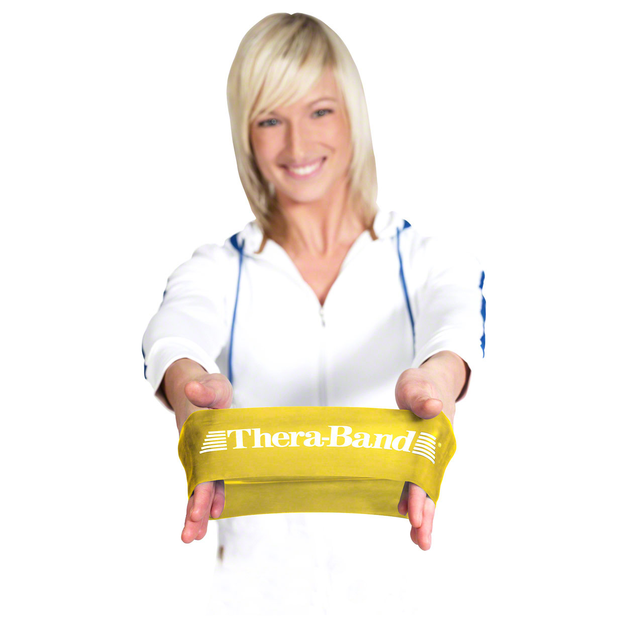 Thera Band Loop Übungsband Fintessband Gymnastikband<br> ø 20 cm leicht GELB