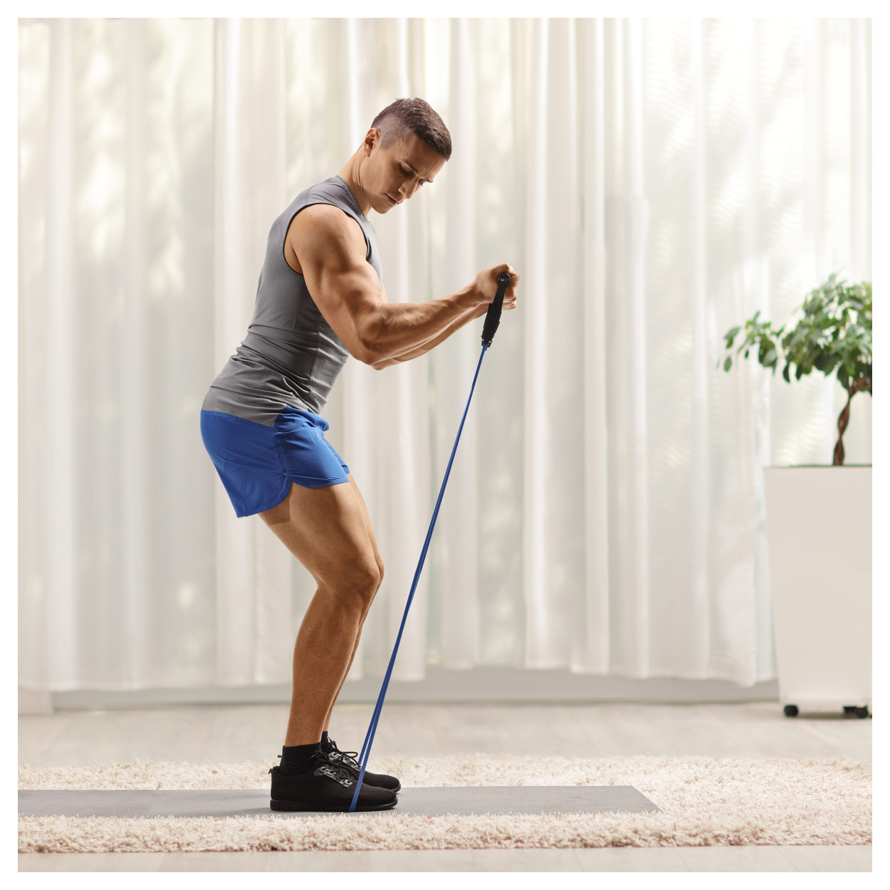 Fitness Tube Gymnastikband Latex Band Fitnessband Expander<br> Extra Stark