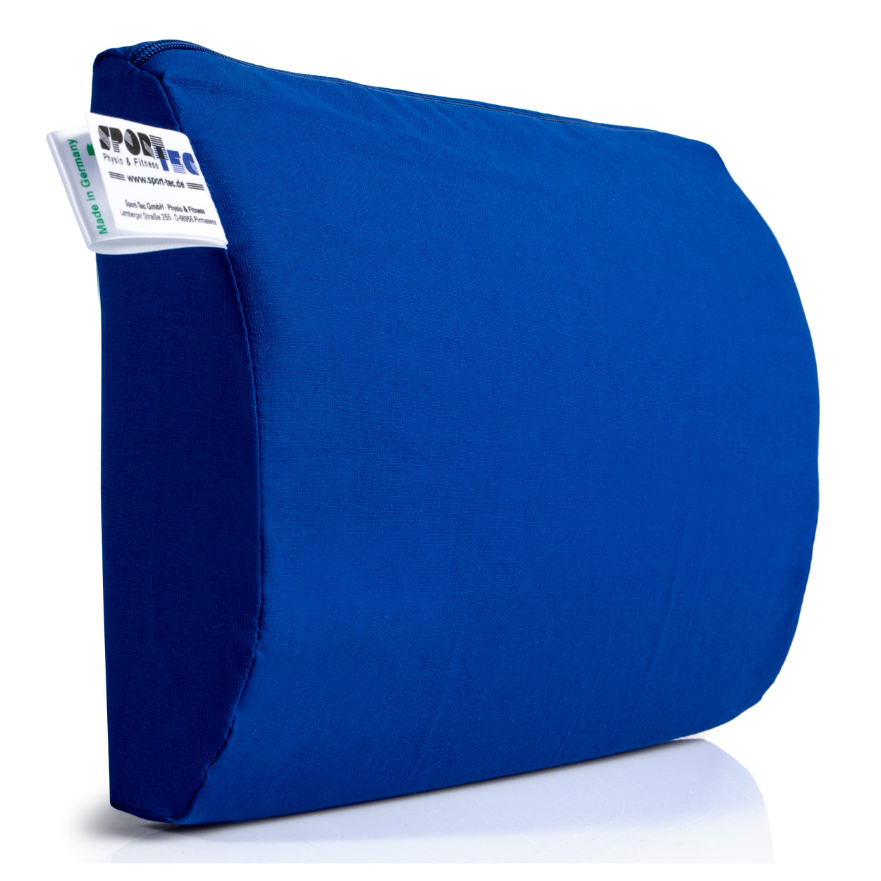 Lendenwirbelstütze Lendenkissen mit Bezug und Gurt Sitzkissen Lenden Rückenkissen für Büro und Auto (hart)<br> Blau