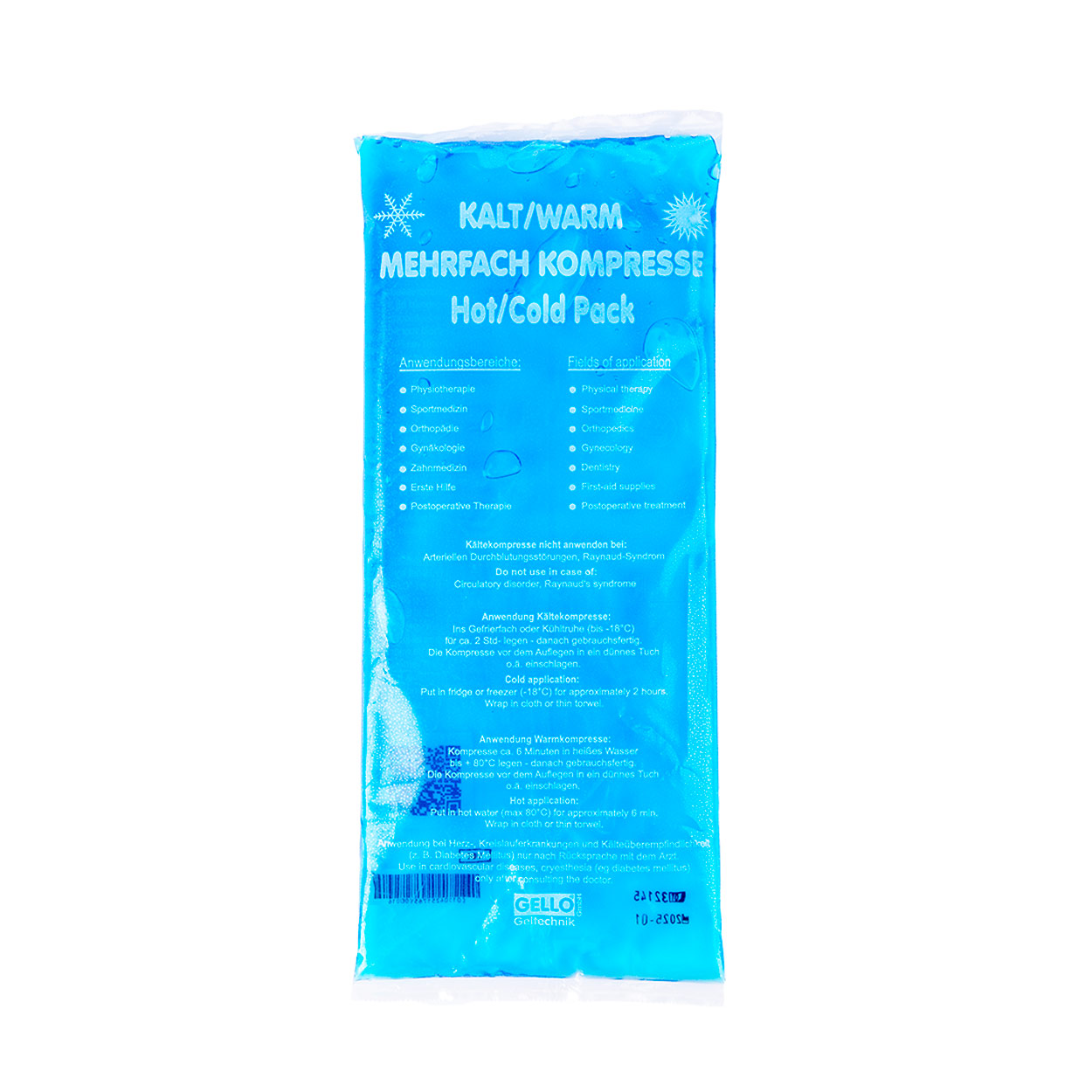Kalt Warm Kompresse Kältekompresse Kühlkissen Wärmekissen Kühlakku<br> 12x29 cm