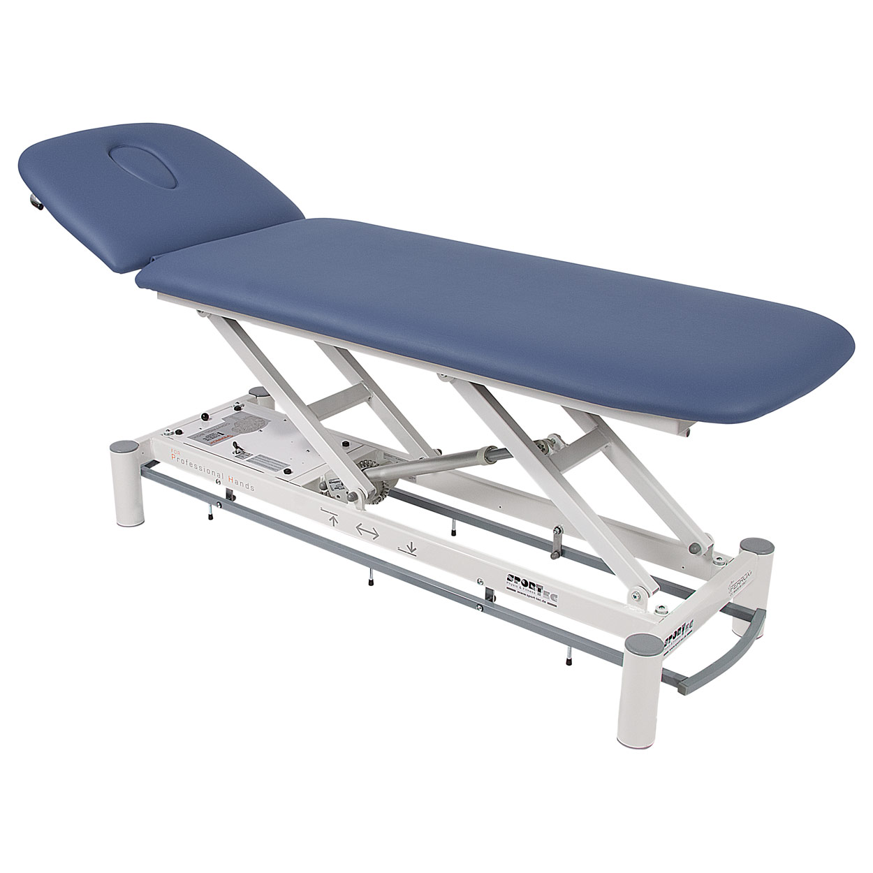 Therapieliege Smart ST2 mit Rundumschaltung<br> Taubenblau