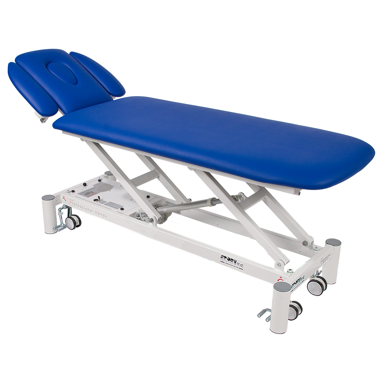 Therapieliege Massagebank Massageliege Praxisliege Smart ST4 mit Radhebesystem<br> Blau