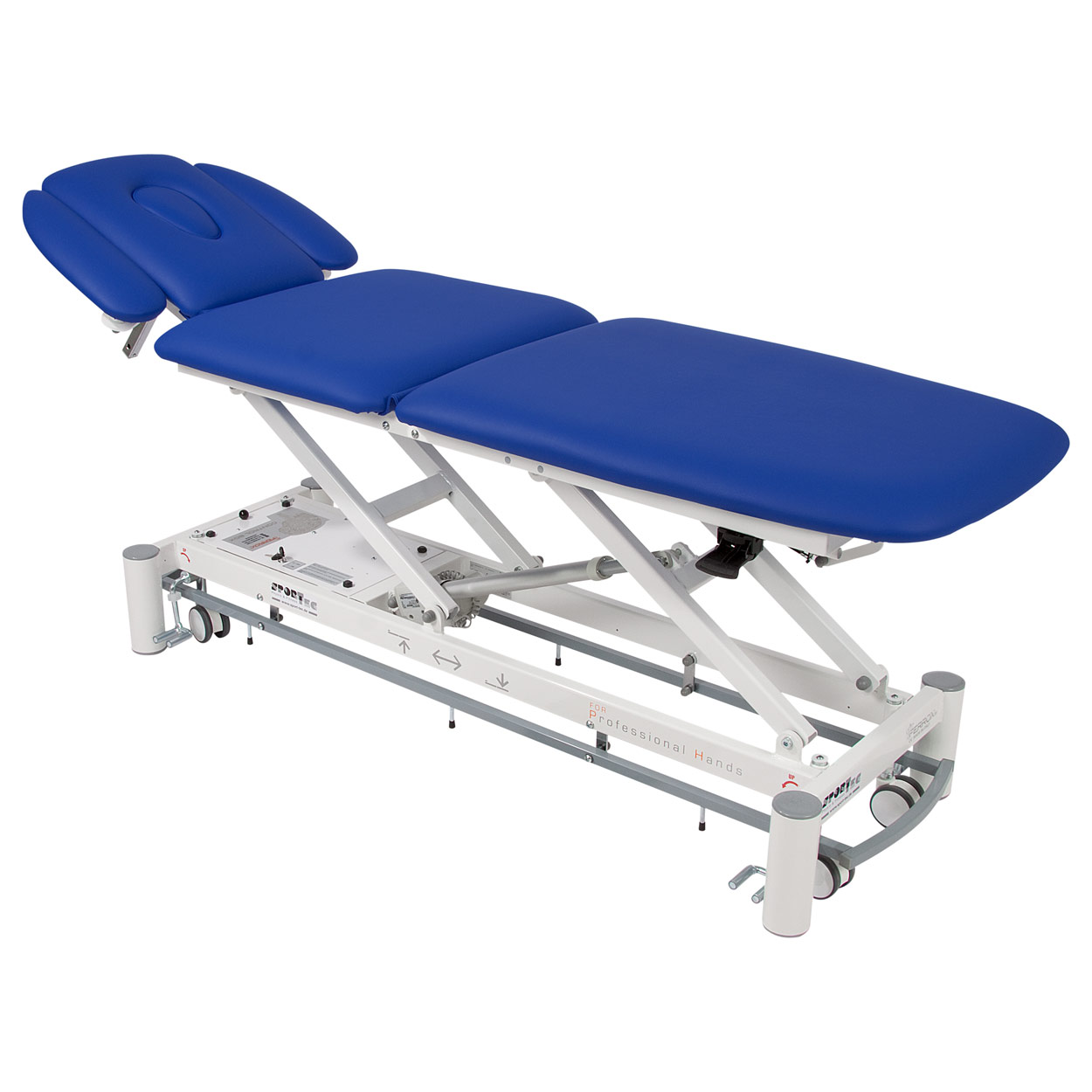 Therapieliege Massageliege Smart ST5 mit Radhebesystem und Rundumschaltung<br> Blau