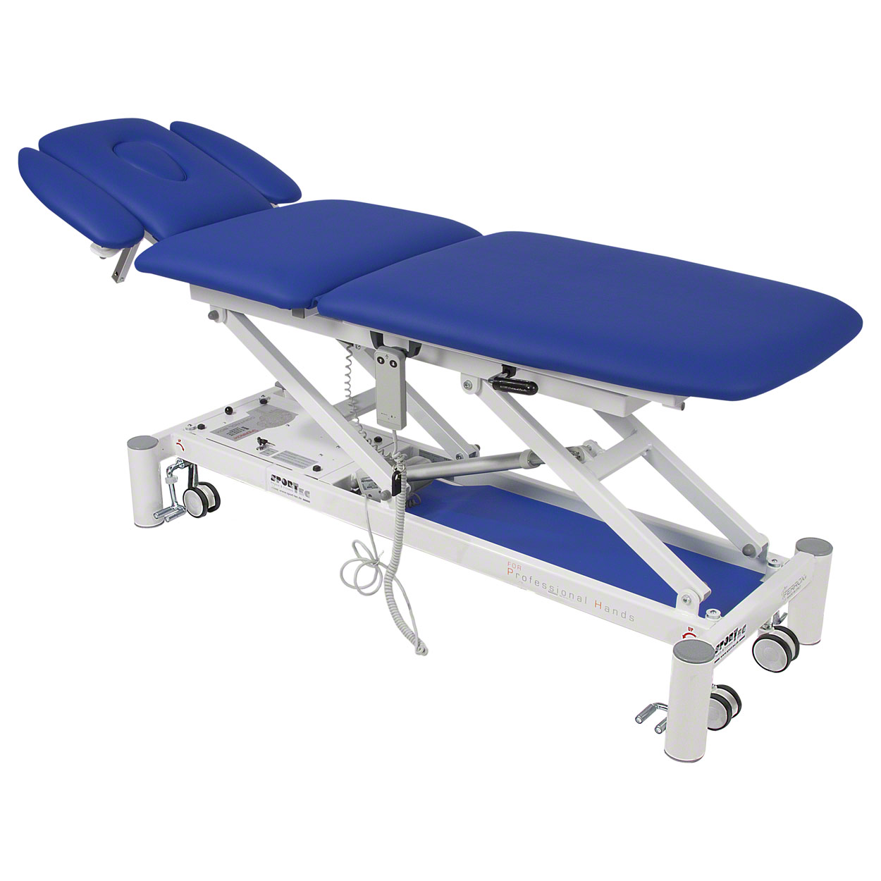 Therapieliege Massagebank Massageliege Smart ST5 DS mit Radhebesystem<br> Blau