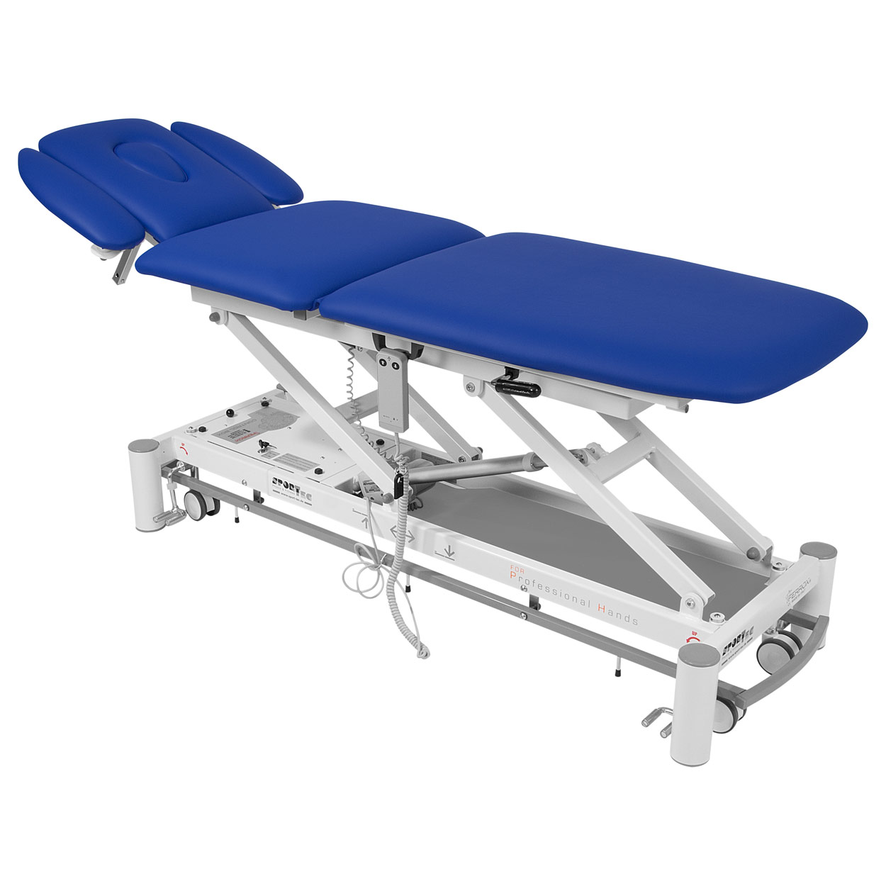 Therapieliege Massageliege Smart ST5 DS mit Radhebesystem und Rundumschaltung<br> Blau