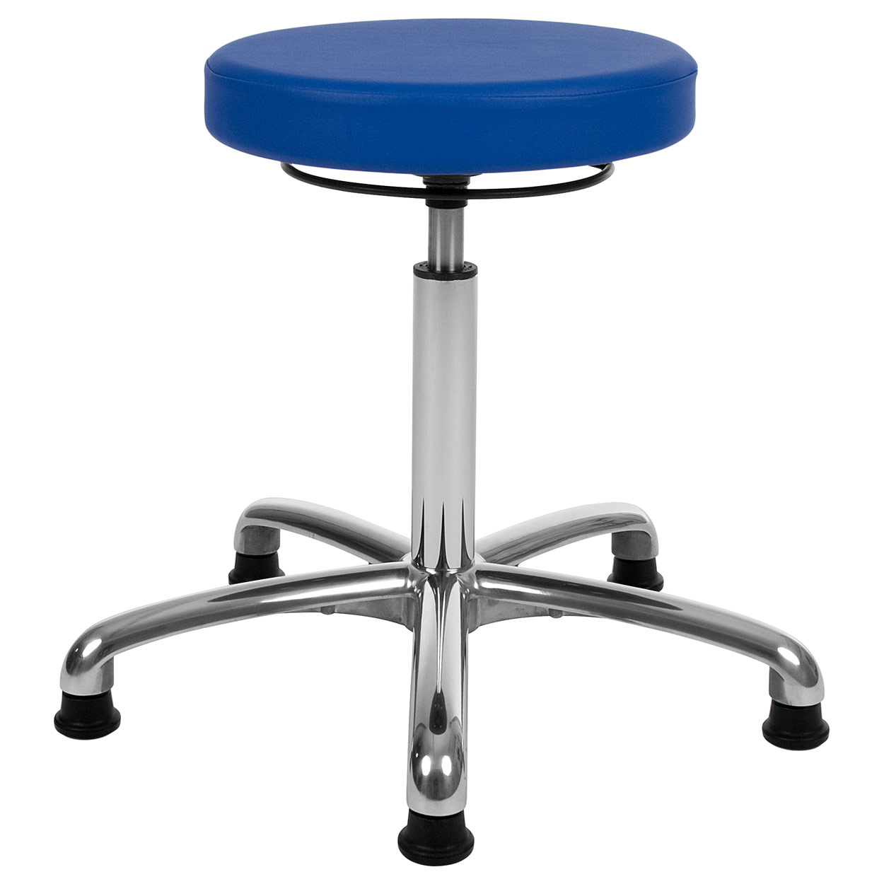 Drehhocker Exklusiv mit Komfort-Polster und Gleitern<br> Rollhocker Arbeitshocker