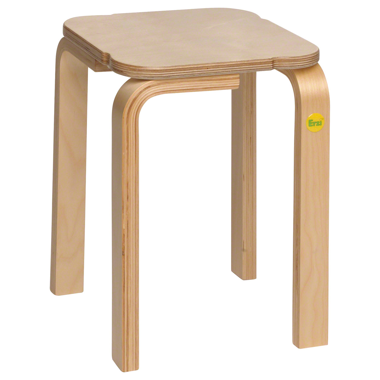 Hocker 38 aus Formholz<br> 27x27 cm