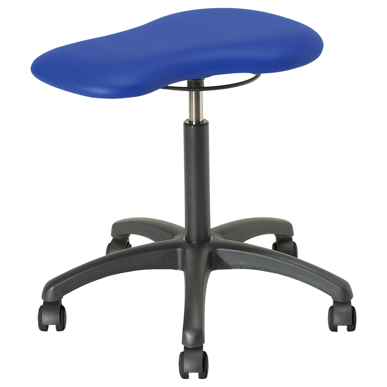 Therapiehocker Standard mit Polster und Rollen<br> Praxishocker