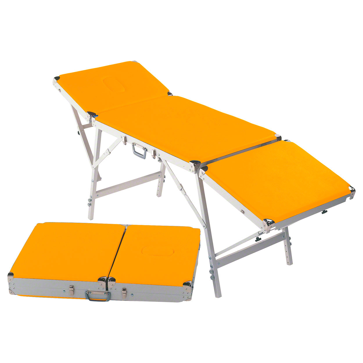 Koffermassagebank Egema inkl. Kopfteil<br> Koffermassageliege 188x55x73-82 cm