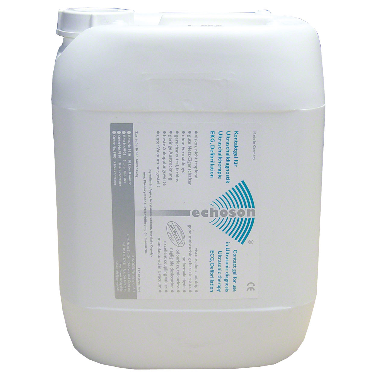 Ultraschallgel 10 Liter Echoson<br> Ultraschall Gel