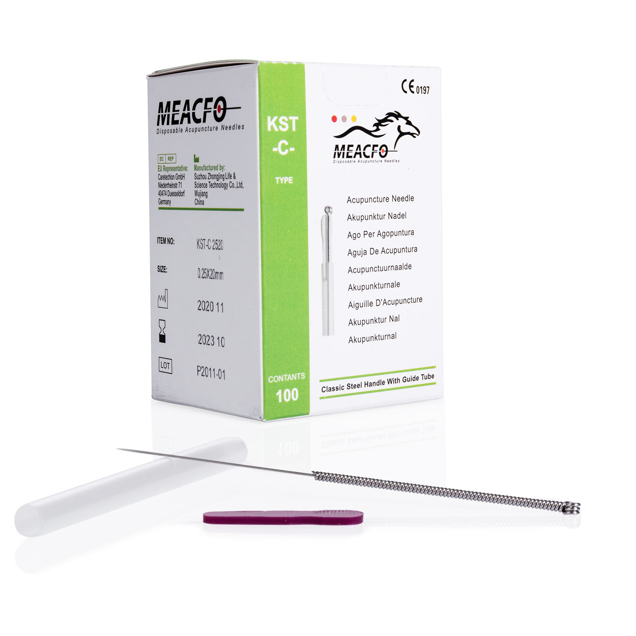 Akupunkturnadeln mit Metalgriff<br> Akupunktur