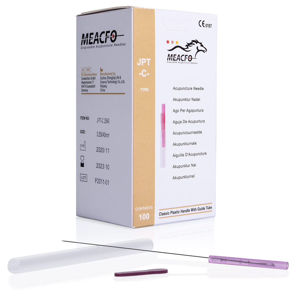 Akupunkturnadeln mit Kunststoffgriff<br> Akupunktur