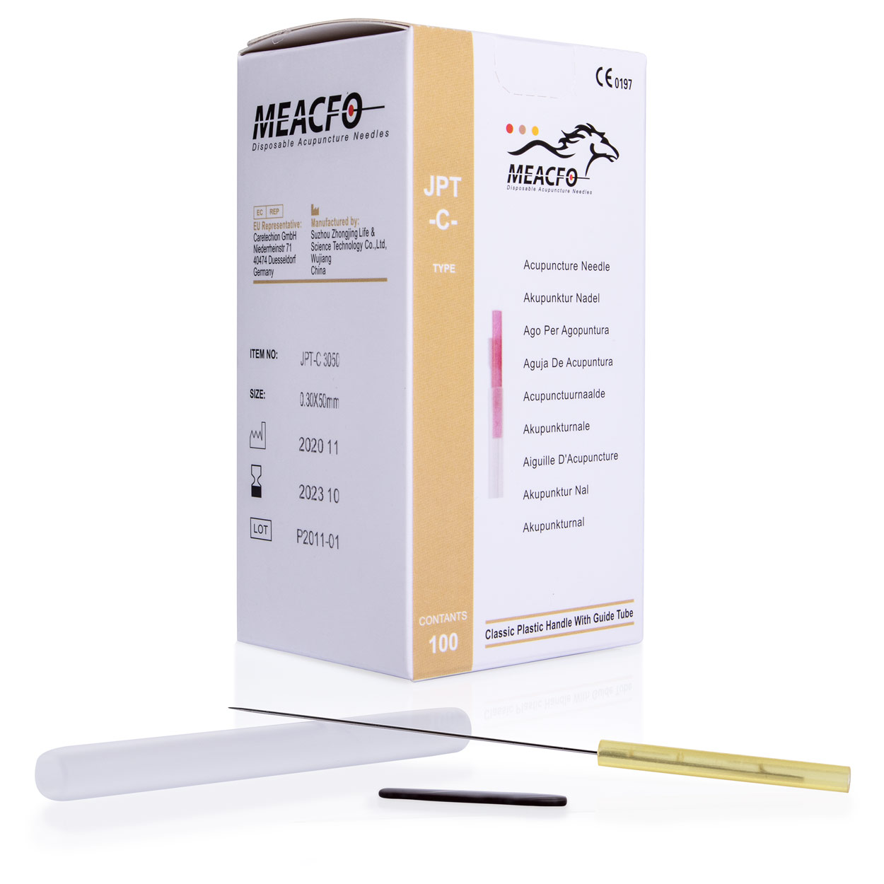 Akupunkturnadeln mit Kunststoffgriff<br> Akupunktur