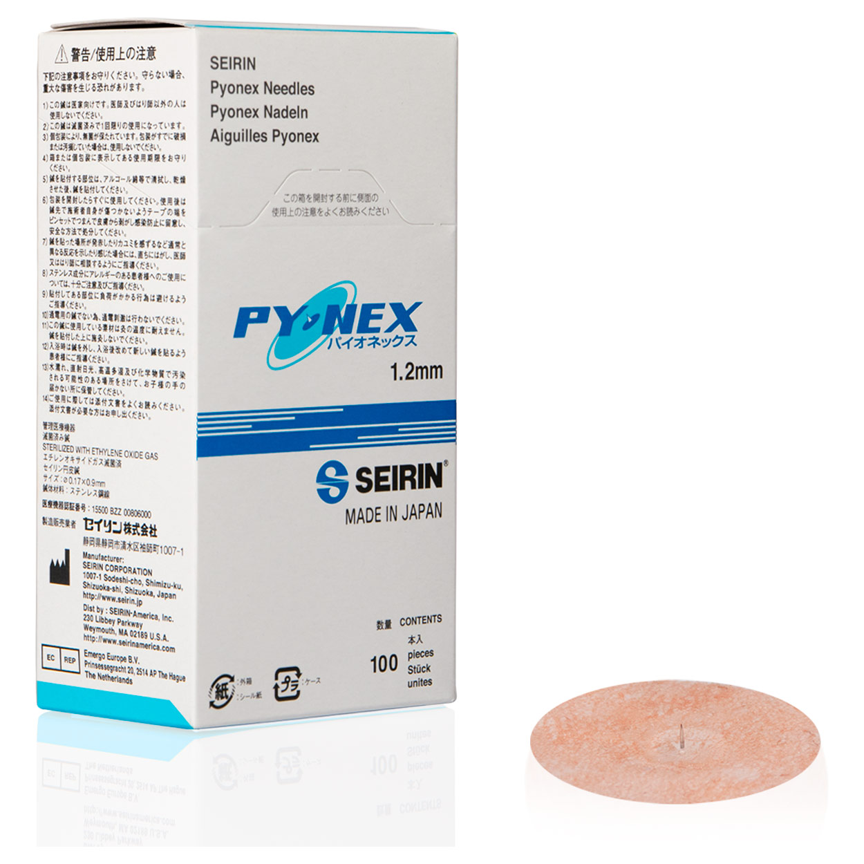 Akupunktur Dauernadeln Seirin New Pyonex<br> 0