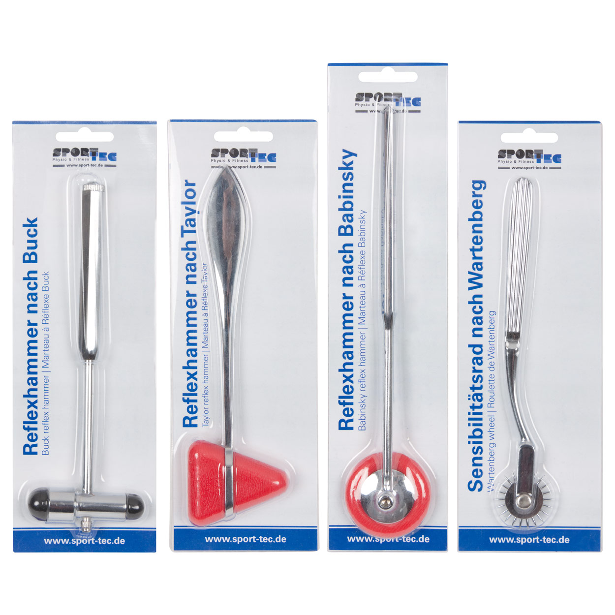 Reflex- und Sensibilitätsdiagnostik-Set<br> 4-tlg.