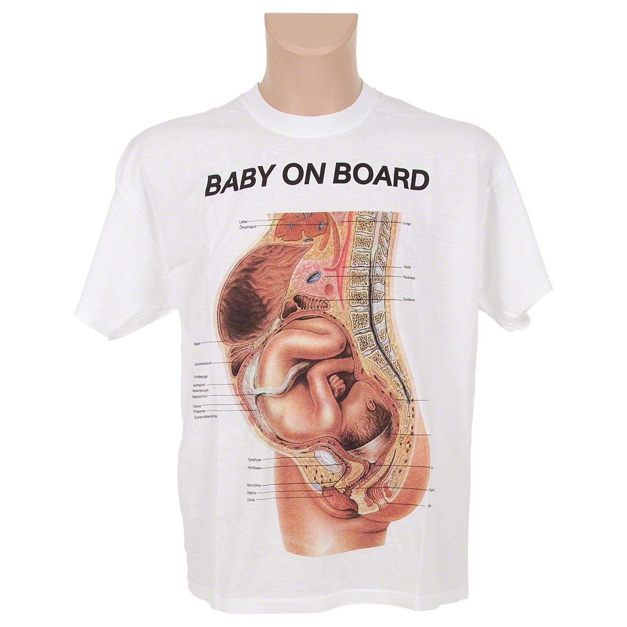 Kurzarm T-Shirt Baby on Board Anatomie Lernhilfe<br> Med. Lernmittel