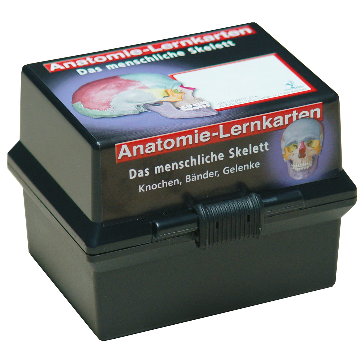 Lernkärtchen Skelettsystem im Karteikasten<br> 303 Karten