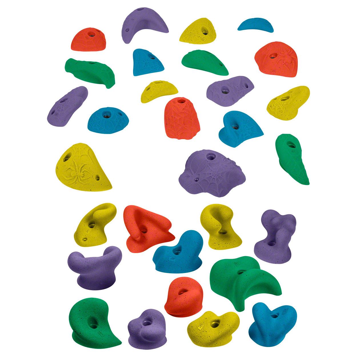 Klettergriff-Set Happy Gibbon + Spider Jugs<br> 30-tlg.