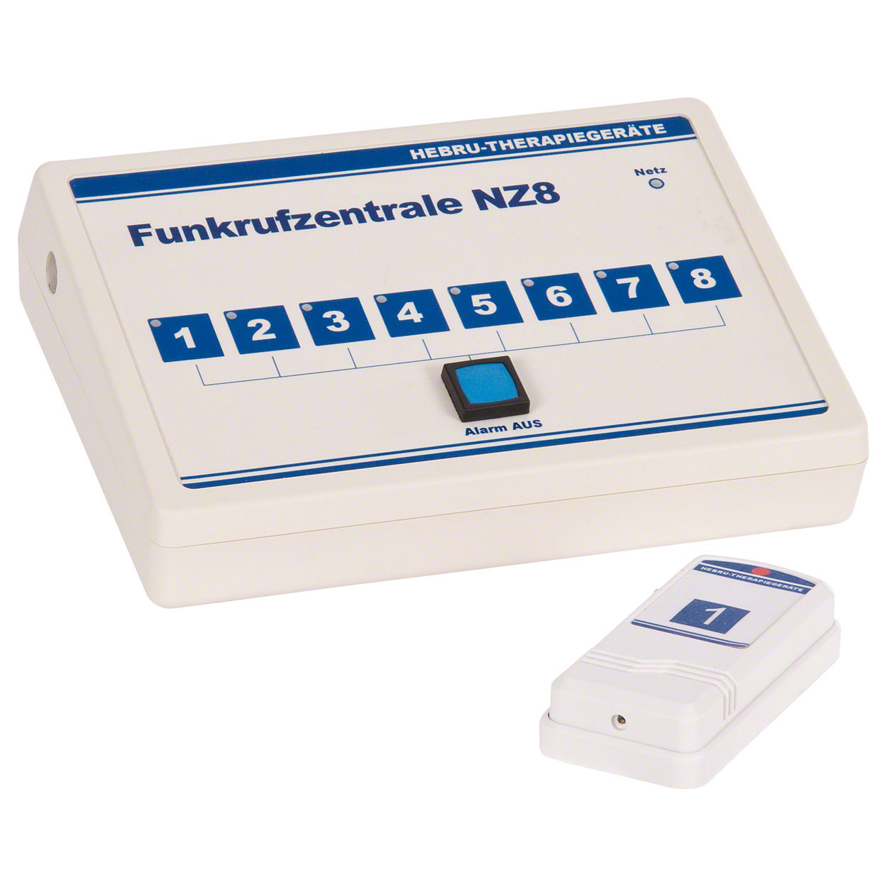 Notrufanlage Empfangseinheit NZ8 mit einem Sender Nr. 1