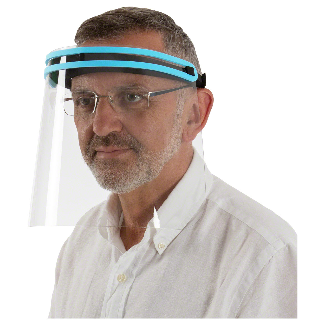 Faceshield mit Gummibund<br> weiche Stirnauflage