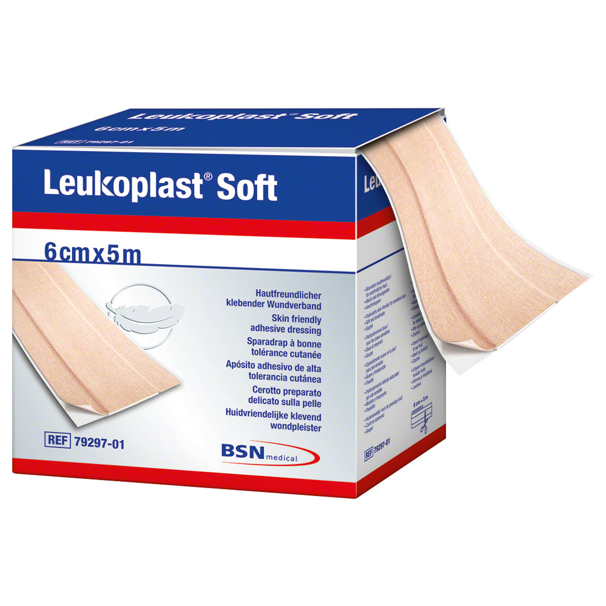 Leukoplast Soft Wundschnellverband Pflaster Wundpflaster Heftpflaster 5 m x 6 cm