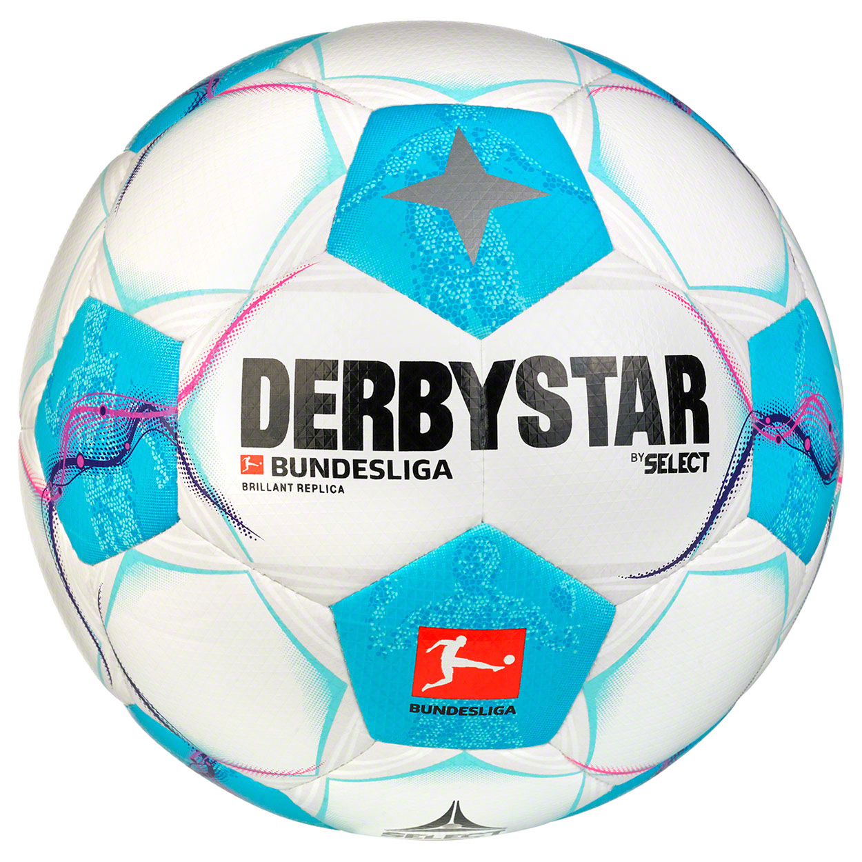 Derbystar Bundesliga Brillant Replica Classic v23 Ball d'entraînement Blanc Noir F023 | Équipement