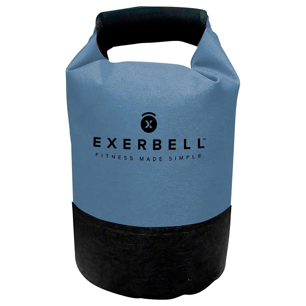 Exerbell Kettlebell Pliable – Réglable 2-10 Kg Eau / 14 Kg Sable – Sac De Sable – Entraînement à Domicile Ou Voyage – Bleu