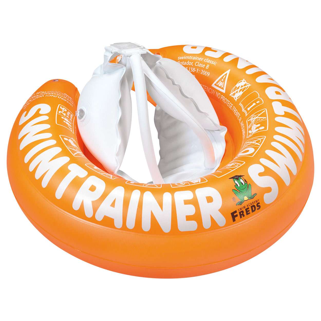 Schwimmbrett mit Handgriffen Schwimmtraining Lernhilfe Kinder 15-30 kg orange 