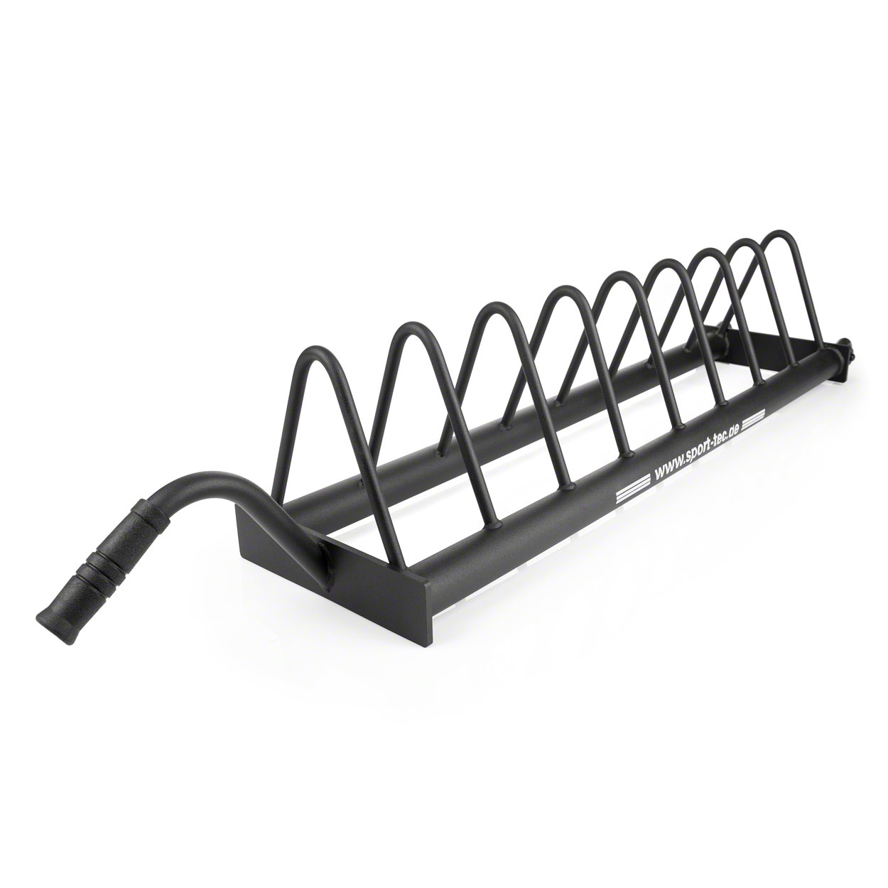 Support Mobile Pour Disques D'haltères Sport-Tec – 8 Compartiments, Roulettes, Poignée Caoutchoutée