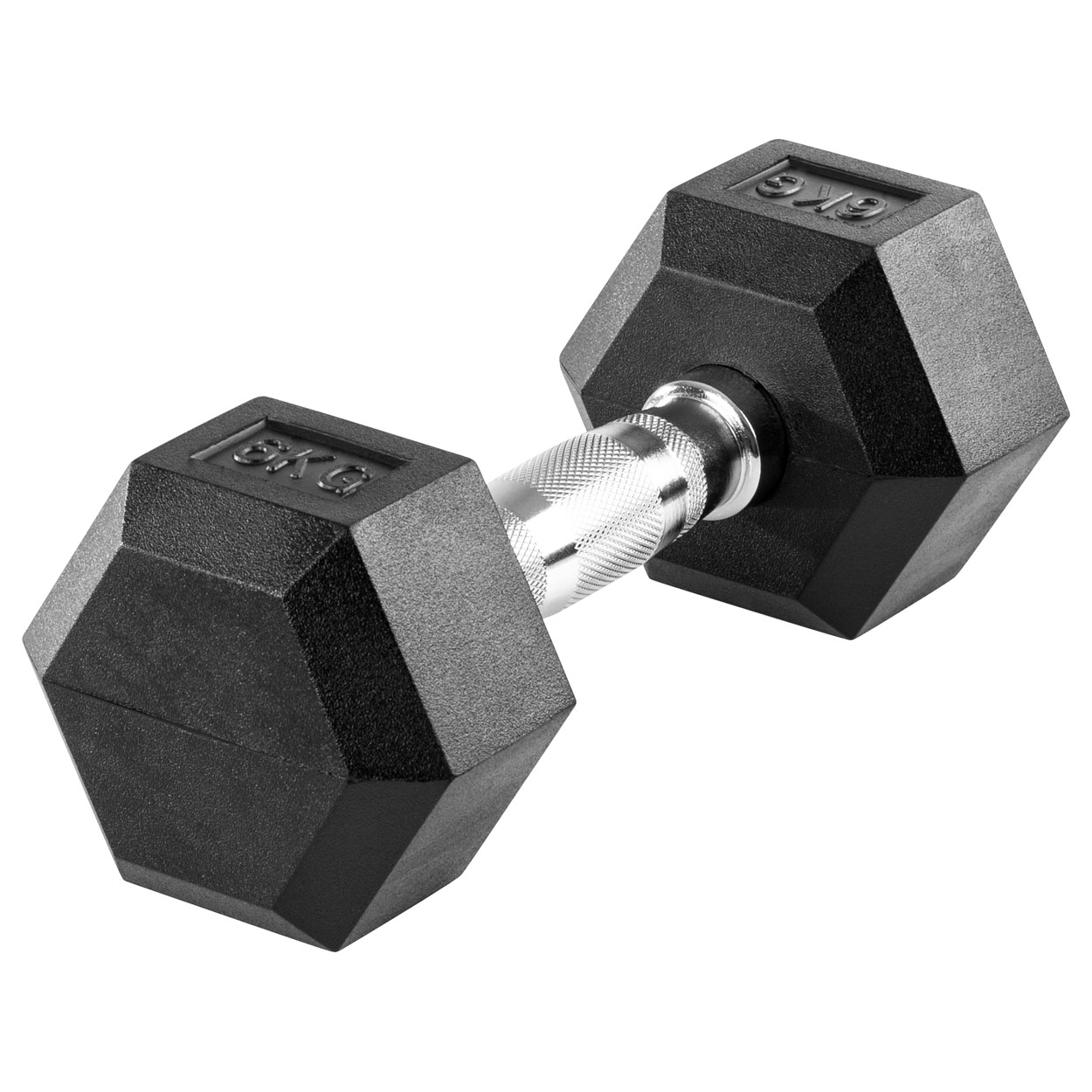 Sport-Tec Hex Hantel 1kg - Gummiummantelt & Nicht Rollend