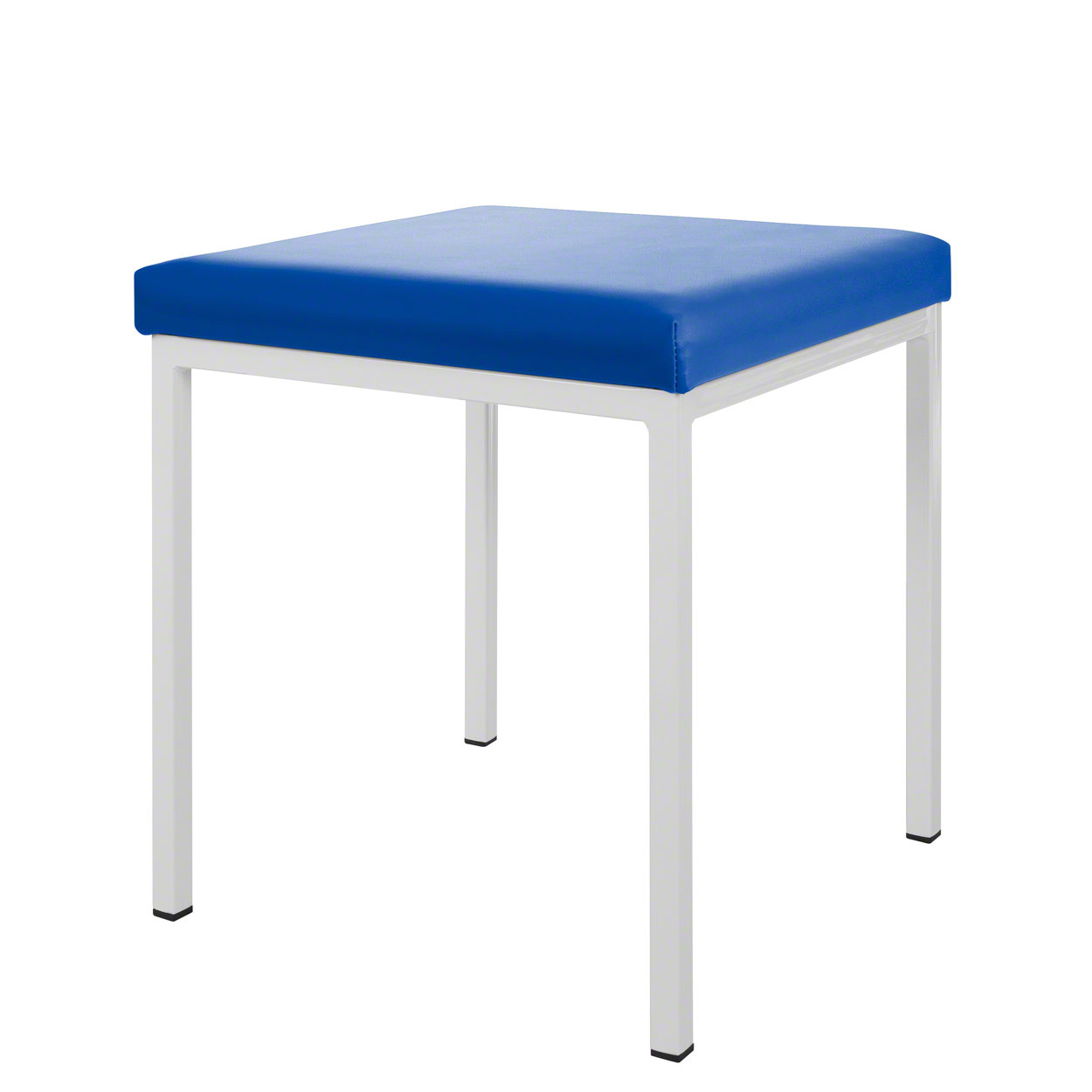 Hocker mit Polster, LxB 40x40 cm, Gestellfarbe weiß - jetzt kaufen