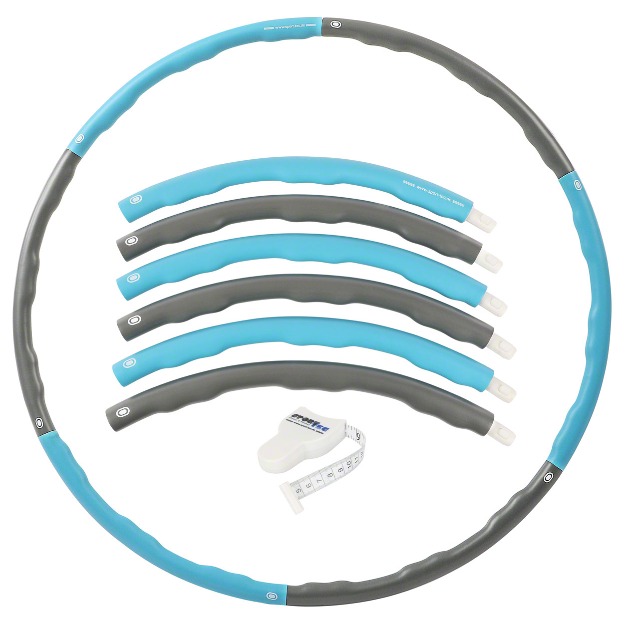 Sport Tec Hula Hoop Reifen o 100 cm 1 5 kg inkl. MaBband