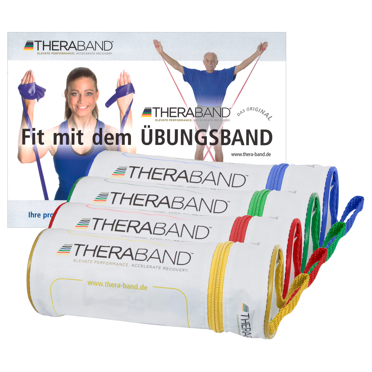 Thera-Bänder 4er-Set inkl. Taschen und Anleitung, 4 Stärken günstig online  kaufen | Sport-Tec