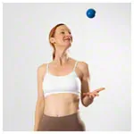 Abbildung zeigt Schaumstoffball beschichtet,  7 cm, blau